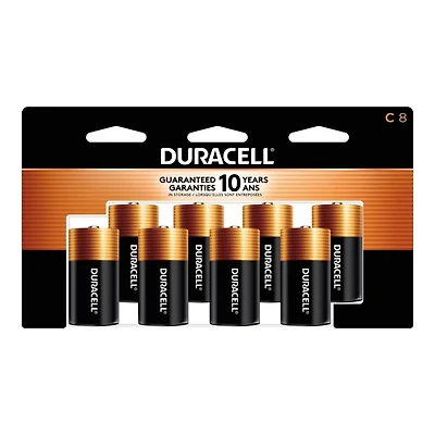 Duracell Coppertop C Alkaline Batteries - 8 pack
