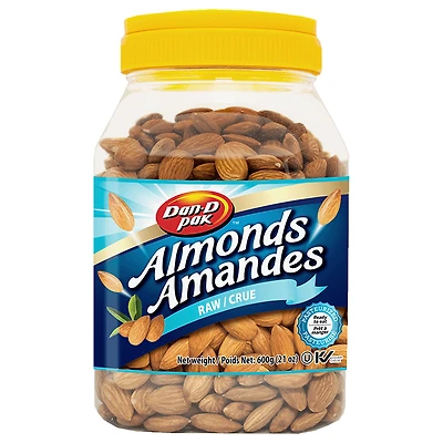 DAN-D-PAK Almonds Natural Raw - 600g