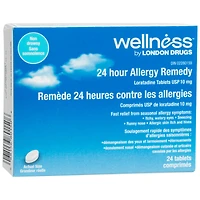 Wellness by London Drugs 24 Hour Allergy Remedy - 24s Caplets