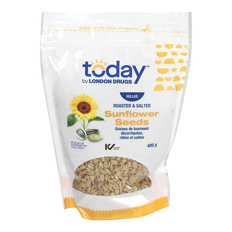 Today by London Drugs - Hulled Sunflower Seeds - Roasted & Salted - 400g