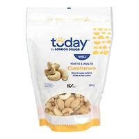 Today by London Drugs - Whole Cashews - Roasted & Unsalted - 350g