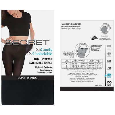 Secret So Comfortable Tights - Black