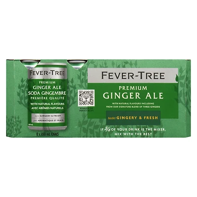 Fever-Tree Premium Ginger Ale - 8x150ml
