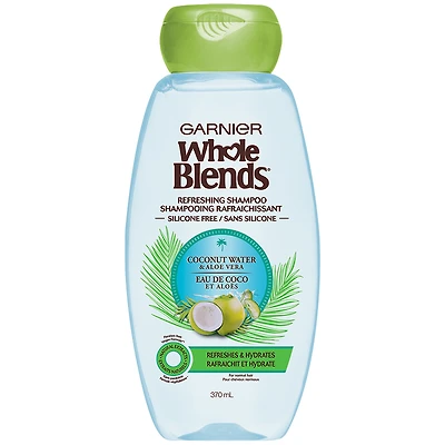 Garnier Whole Blends Refreshing Shampoo - Coconut Water and Aloe Vera - 370ml