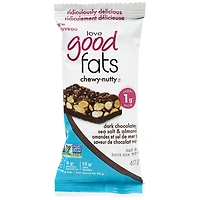 Love Good Fats Chewy-Nutty Bar - Dark Chocolatey Sea Salt & Almond - 40g