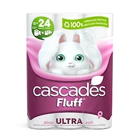 Cascades Fluff Ultra Double Roll Bathroom Tissue - 12s