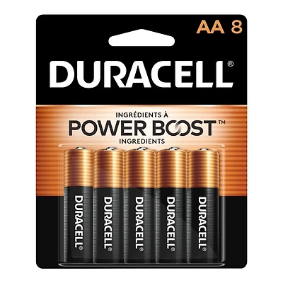 Duracell Coppertop AA Alkaline Batteries - 8 pack