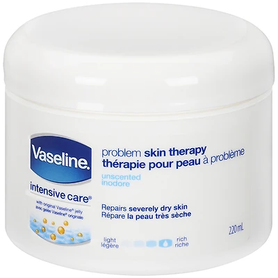 Vaseline Problem Skin Therapy Creamy Petroleum Jelly - Unscented - 220ml