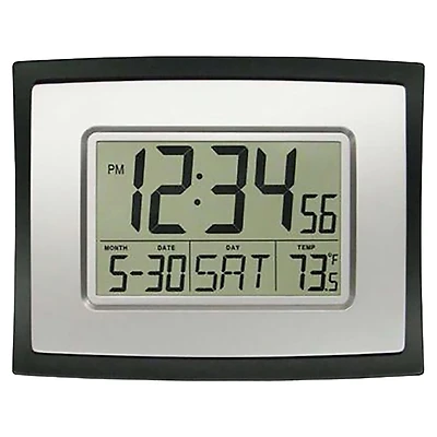 La Crosse Digital Clock - Grey/Black - WT-8002U