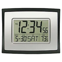 La Crosse Digital Clock - Grey/Black - WT-8002U