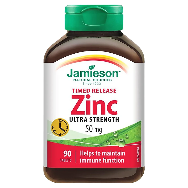 Jamieson Timed Release Ultra Strength Zinc Tablets - 50mg - 90s