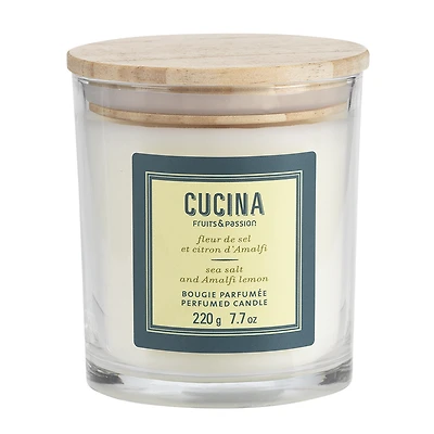 Fruits & Passion Cucina Perfumed Candle - Sea Salt and Amalfi Lemon - 220g
