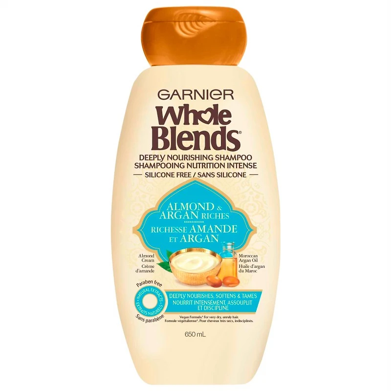 Whole Blends Deeply Nourishing Shampoo - Almond & Argan Riches - 650ml