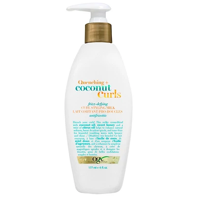 OGX Quenching + Coconut Curls Frizz-Defying Curl Styling Milk - 177ml