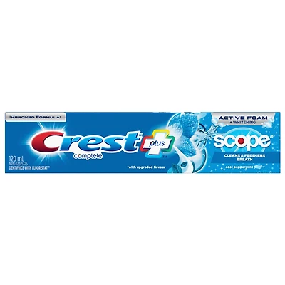 Crest Complete Plus Active Foam + Whitening Toothpaste - Scope - 120ml