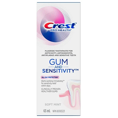 Crest Pro Health Gum Sensitivity Toothpaste - Soft Mint - 63ml