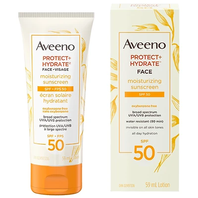 Aveeno Protect + Hydrate Face Moisturizing Sunscreen - SPF 50 - 59ml