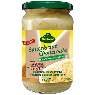 Kuhne Sauerkraut with Wine Sauce - Mild - 720ml