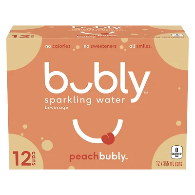 Bubly Sparkling Peach - 12x355ml