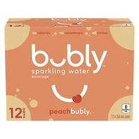 Bubly Sparkling Peach - 12x355ml