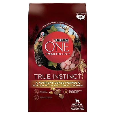 Purina ONE Smartblend True Instinct Dry Dog Food - Turkey/Venison - 1.82kg