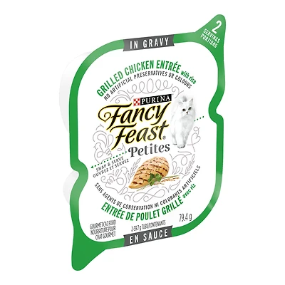 Fancy Feast Petites Wet Cat Food - Grilled Chicken Entree with Rice - 79.4g