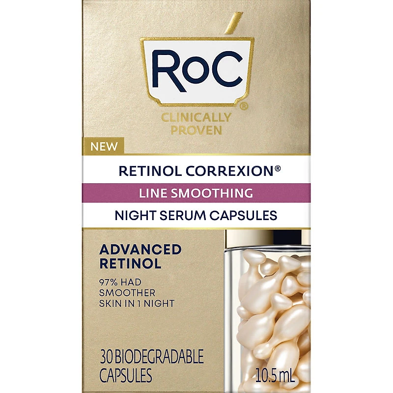 RoC Retinol Correxion Line Smoothing Night Serum Capsules - 30s
