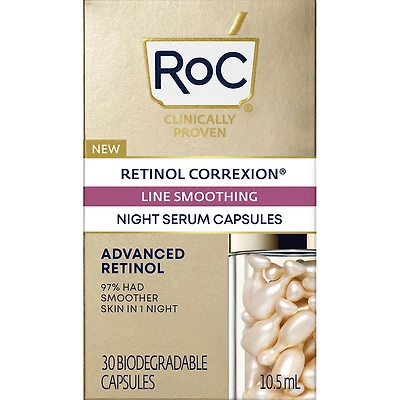 RoC Retinol Correxion Line Smoothing Night Serum Capsules - 30s