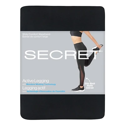 Secret Active Leggings - Black - Small