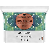 L. Chlorine Free Ultra Thin Pads with Wings - Regular - 42s