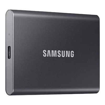 Samsung T7 Portable External SSD - Titan Gray - 2TB - MU-PC2T0T/AM