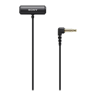 Sony Compact Stereo Lavalier Microphone - Black - ECMLV1