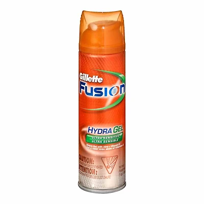 Gillette Fusion Hydra Gel Shave Gel  - Sensitive - 198g 