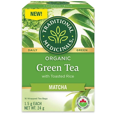 Traditional Medicinals Organic Tea - Matcha Green Tea - 16's