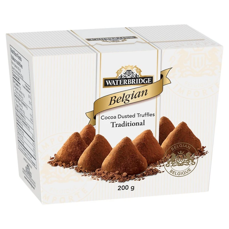 Waterbridge Belgian Dusted Truffles - Milk Chocolate - 200g