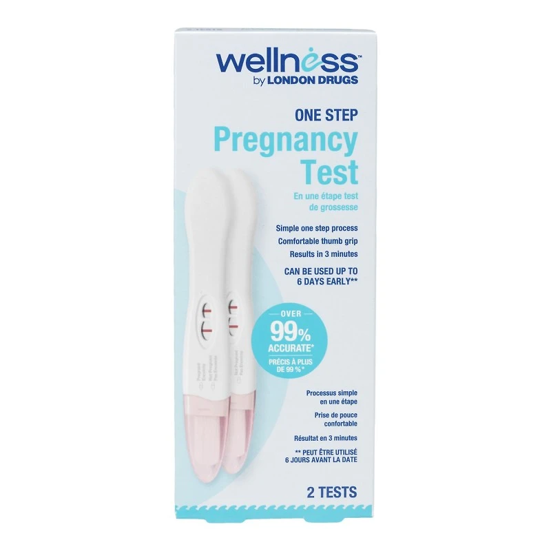 Wellness by London Drugs One Step Pregnancy Test - 2's