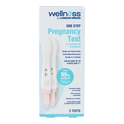 Wellness by London Drugs One Step Pregnancy Test - 2's