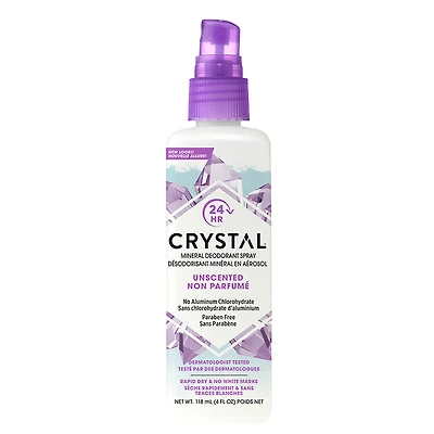 Crystal Mineral Deodorant Spray - Unscented - 118ml