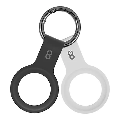 Logiix Silicone Tag for Apple AirTag - Black/White