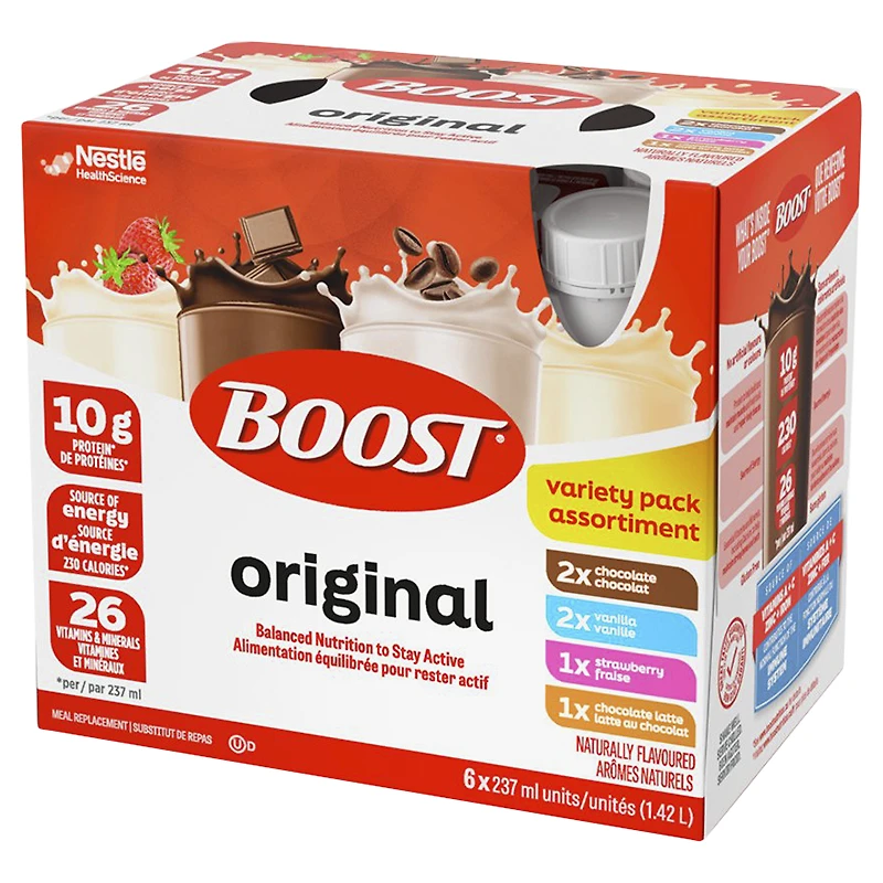 BOOST Original Protein Drink - Variety - 6 x 237ml