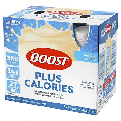 BOOST Plus Calories Protein Drink - Vanilla - 6 x 237ml