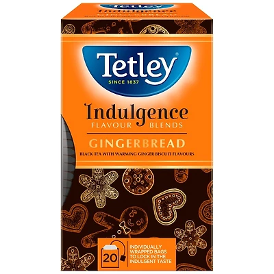 TETLEY TEA GINGERBREAD 20'S Size 20s