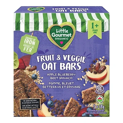 Baby Gourmet Apple Blueberry Beet Bars - 5X18g