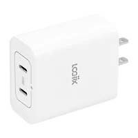 Logiix Power Cube 40 Duo Wall Charger - White - LGX13295