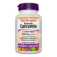 Webber Naturals High Absorption Turmeric with Black Pepper Capsules - 60's