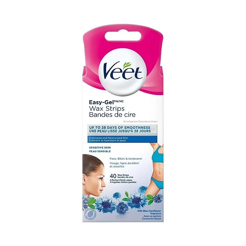 Veet Easy-Gel Wax Strips - 40's