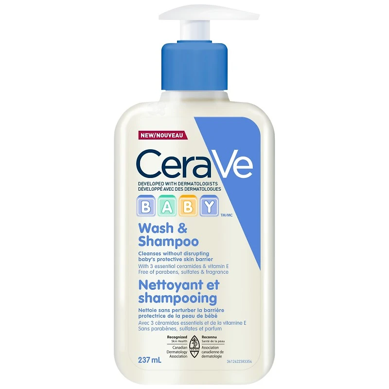 CeraVe BeBe Wash & Shampoo - 237ml