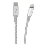 Scosche USB-C to Lightning Charging Cable - Silver - 2.4m - SC-CI4B8SR-SP