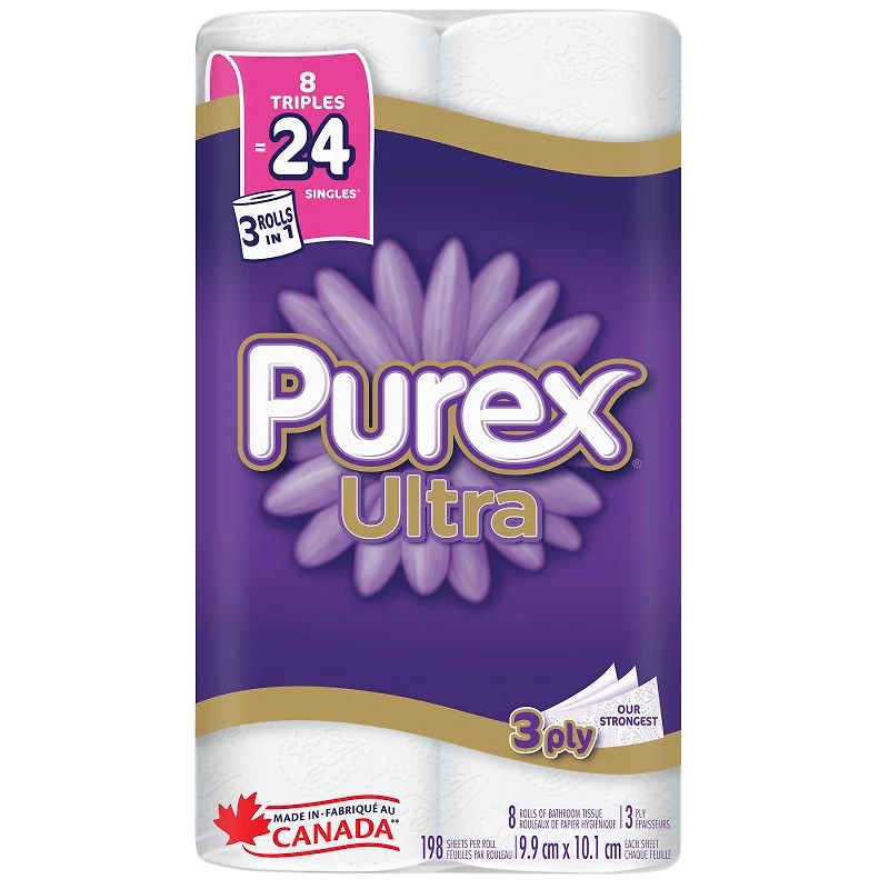 Purex Bathroom Tissue Ultra - 8=24 Rolls