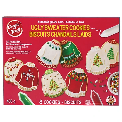 Create-a-Treat Ugly Sweater Cookie Kit - 406g